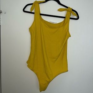 Yellow bodysuit NWT